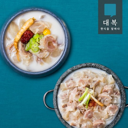한식담미 한우 사골 도가니수육탕 9팩 총 5.4kg - 사골 도가니탕 9팩+수육 3팩, 없음