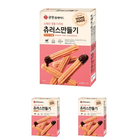 큐원 홈메이드 츄러스만들기, 3개, 240g