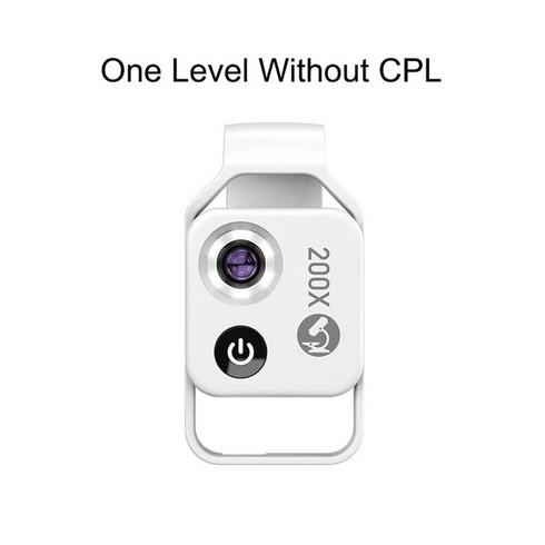 APEXEL-200X 휴대폰 카메라 현미경 렌즈 강력한 HD 핸드폰 망원경 휴대용 디지털 매크로, One level White, One Level White