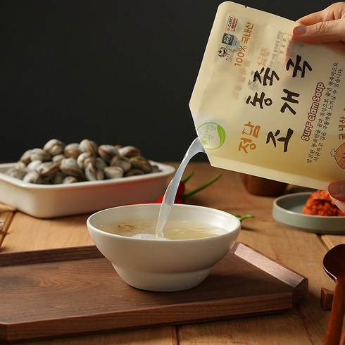 [정담] 시원하고 깊은 국내산 동죽 조개국 조개탕 500g, 5개