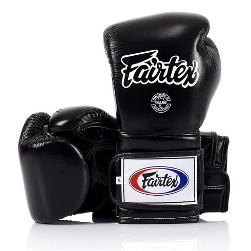 Fairtex Muay Thai 복싱 글러브 BGV9 킥복싱 MMA K1용 헤비 타자 멕시코 스타일 트레이닝 및 스파링 장갑 미국 396482, 블랙