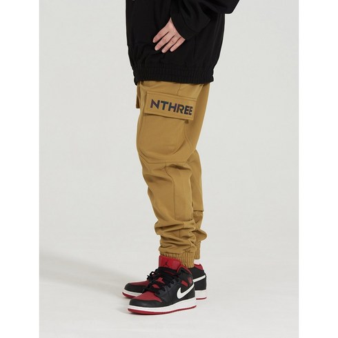 엔쓰리 - NNN - 3L Basic Cago Jogger - PANTS - 진베이지 (오로라 나염)