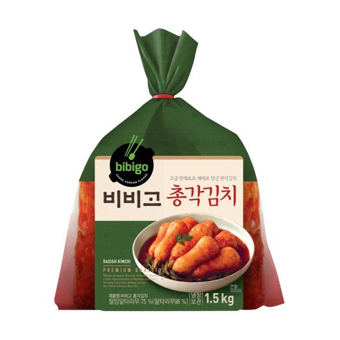 CJ제일제당 비비고 총각김치 1.5kg 1개, 상세페이지 참조, 상세페이지 참조, 상세페이지 참조