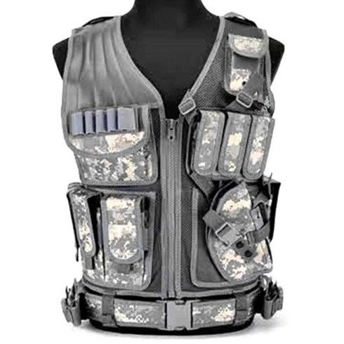 2023년 가성비 최고 블랙불 조끼 - 메쉬 목공 여름 블랙불조끼 툴조끼 작업복 국경 간 전술 조끼 통기성 다기능 야외 장비 조끼 필드 생존 게임 라이브 CS 위장, 하나의 크기는 모두 맞는, D.ACU 위장, 1개