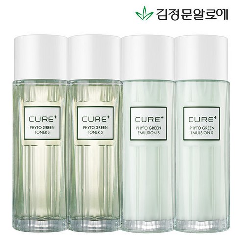 알로에 피토그린 마스크팩 매니아  - [김정문알로에] 큐어 피토그린 토너2개+에멀젼2개, 1개