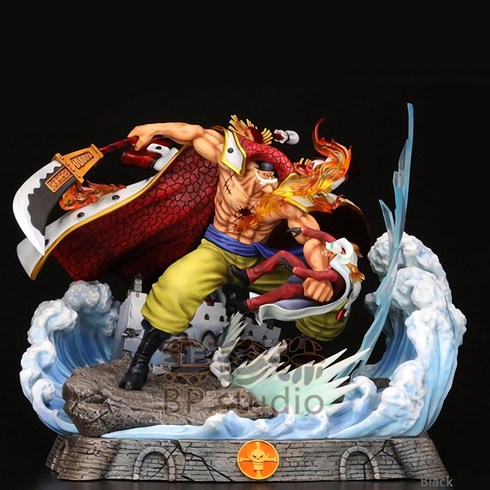 원피스 레진 피규어 흰 수염 분노 22cm, Whitebeard Battle Red Dog