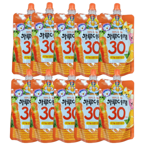 하루야채뽀로로 - 하루야채 뽀로로, 10개, 110ml