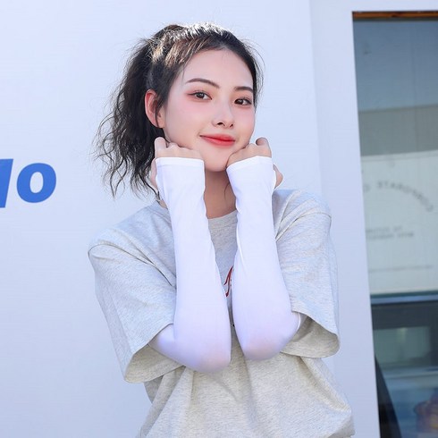 2023년 가성비 최고 노르디카도베르만스핏파이어 - NORCHA 놀차 UPF 50+ 가엔가 강력UV차단 패션 아이스 쿨토시, 화이트, 2p 5세트