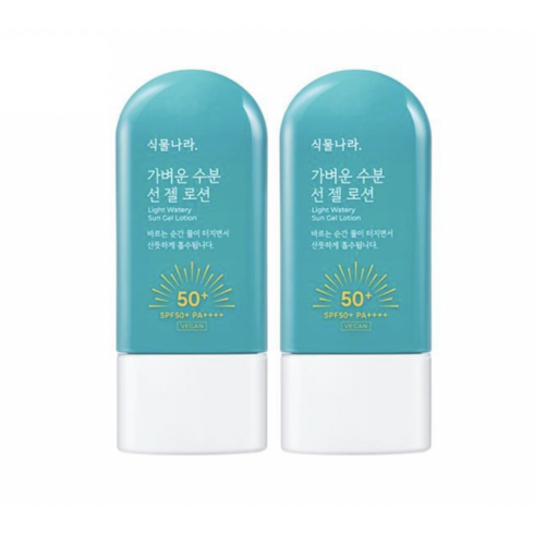 식물나라선젤 - 식물나라 산소수 라이트 선 젤, 120ml, 1개