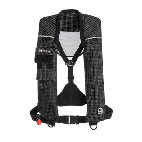 폰터스 자동팽창식 구명조끼 PL-3000, 블랙