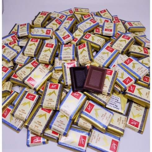 픽스초콜릿 - 델리스 쁘띠 다크 초콜릿 313g(55개입) + 밀크 초콜릿 313g(55개입) 2봉 1세트