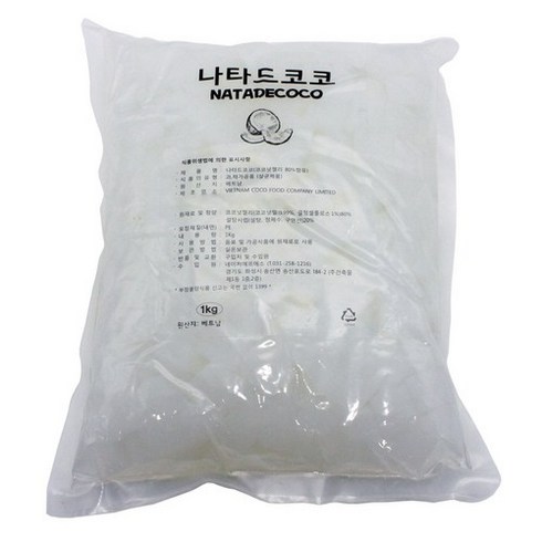 코코넛젤리 1kg 8mm(음료용), 1개