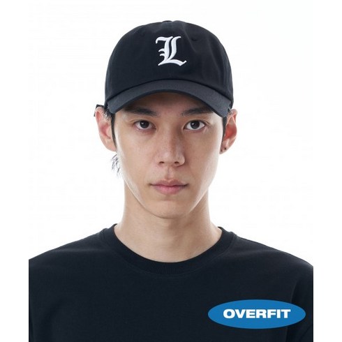 루오에스팩 엘 로고 볼캡 블랙