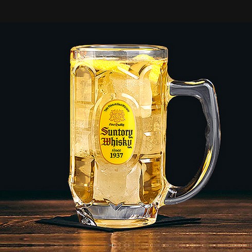 [국내발송] 정품 하이볼잔 산토리 375ml 700ml 짐빔 380ml 일본 정품, 1개