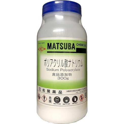 MATSUBA 일본직구 폴리아크릴산나트륨 10.6온스(300g) 식품첨가물, 사이즈