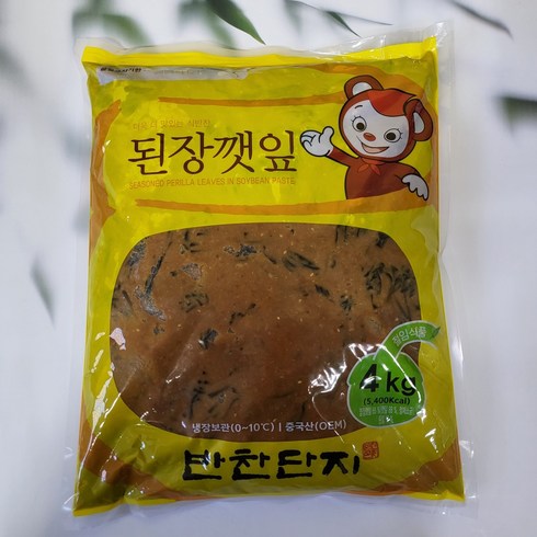 된장깻잎 - T00262/반찬단지 된장깻잎4kg, 1개, 4kg