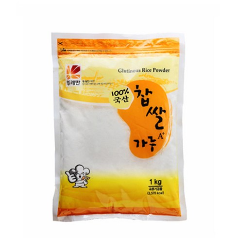 찹쌀가루 - 뚜레반 찹쌀가루 국산 A+, 1kg, 6개