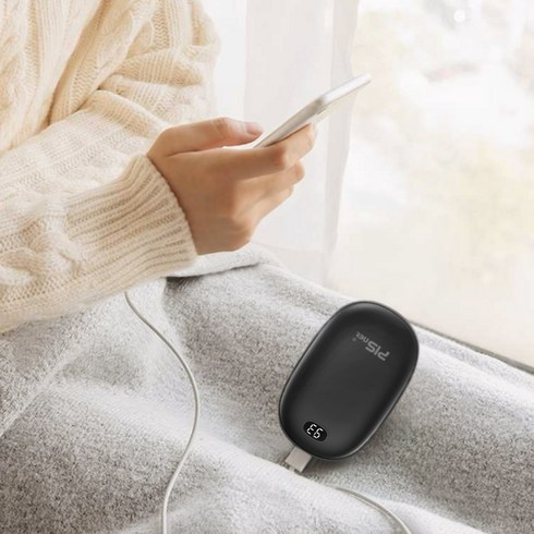 2023년 가성비 최고 피스넷손난로 - 디지털 숫자표시 충전식 손난로 피스넷 HOT-8000 핫팩, HOT-8000 블랙 1개