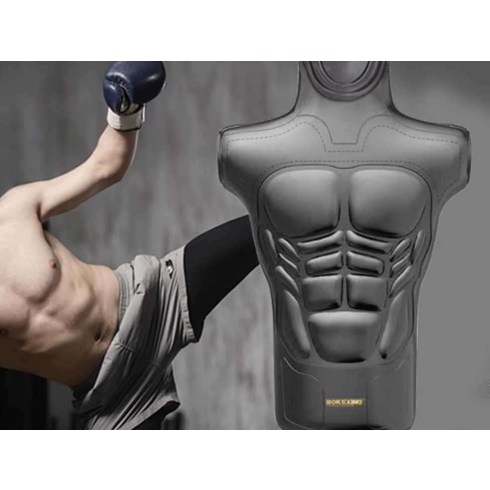 더미 샌드백 사람모양 스탠드형 펀칭볼 인간형 격투기, 3D 입체 블랙