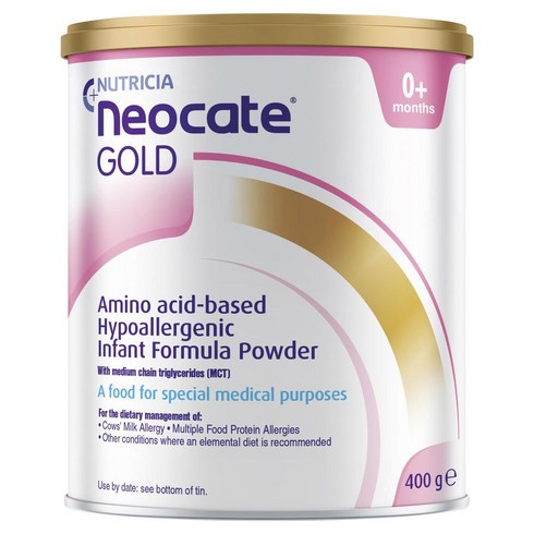 네오케이트 - Neocate Gold Infant Formula 네오케이트 골드 아미노산-베이스 인팬트 포뮬라 0개월후 400g 2팩, 2개