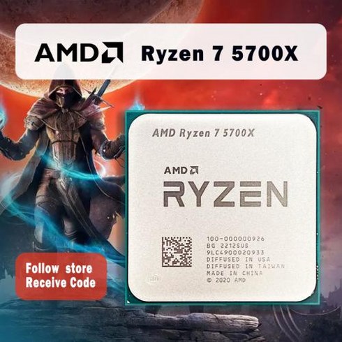 5700x - AMD Ryzen 7 5700X R7 5700X 3.4GHz 8 코어 16 스레드 PCIE4.0 65W CPU 프로세서 7NM L3 = 32M 100-000000926 LGA A