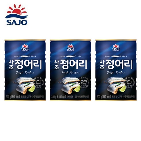 사조 정어리, 300g, 3개