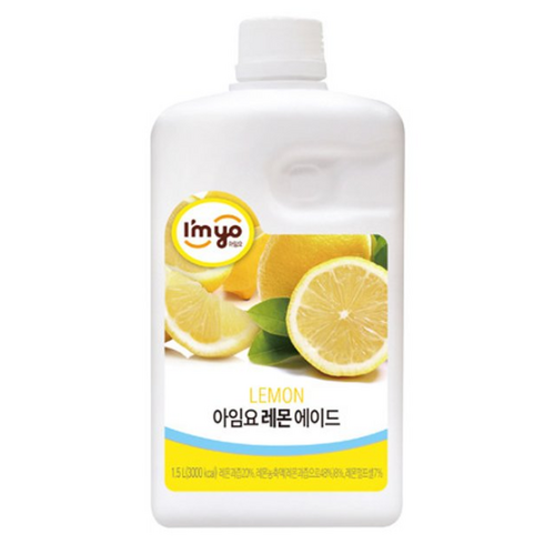 레몬퓨레 - 아임요 레몬 에이드 1.5L x 2개 묶음