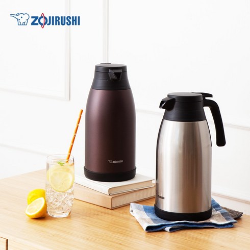 2023년 가성비 최고 zojirushi전기포트 - 조지루시 보온병 주전자타입 식탁포트 1500ml SH-RA15 핸드드립주전자, 브라운 (SH-RA15TA), 1개