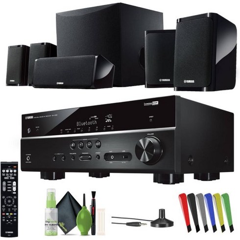 Yamaha Audio YHT4950U 4K Ultra HD 5.1 채널 홈 시어터 시스템 8인치 50W RMS 파워 서브우퍼 스피커 AV 리시버 트루 서라운드 사운드블루투스