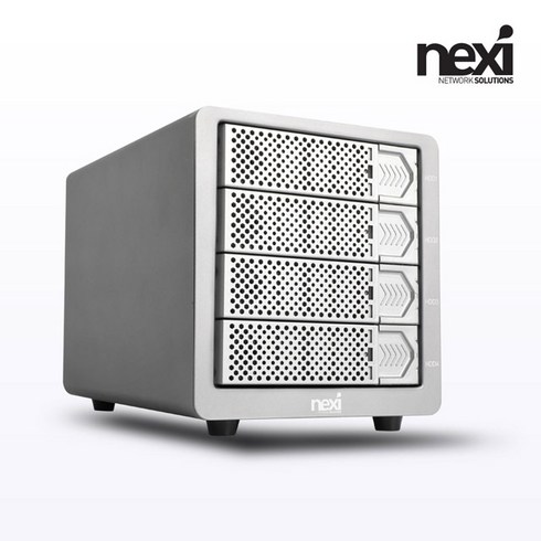 넥시 NX769 USB3.1 C타입 대용량 스토리지 4베이 외장 케이스-2.5인치 이하, 선택없음