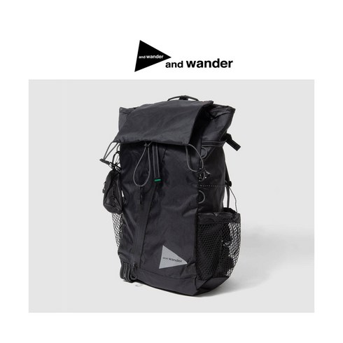 일본 앤드원더 백팩 방수 30리터 등산가방 아웃도어 and wander ECOPAK 30L backpack 일본직구, BLACK