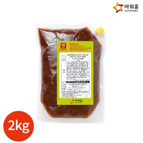 아워홈 행복한맛남 쇠고기맛 쌀국수용 육수 2kg x 1봉