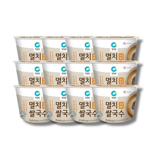청정원쌀국수 - 청정원 멸치 컵쌀국수 92g x 12개, 82g
