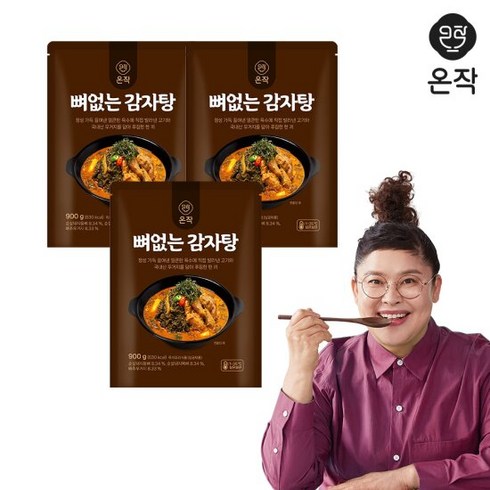 온작 이영자의 뼈없는 감자탕 900g 6팩 - [온작] 이영자 뼈없는 감자탕 900g 3팩, 3개