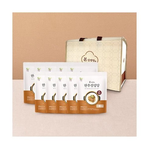2023년 가성비 최고 본설렁탕 - [본죽]본설렁탕 육수 10팩 선물세트, 450g, 10개