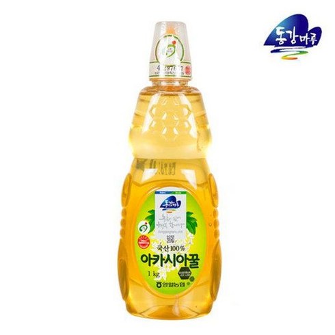 영월 허니원 1등급  아카시아벌꿀 5병 - 동강마루 [영월농협] 아카시아벌꿀 튜브1kg, 1개