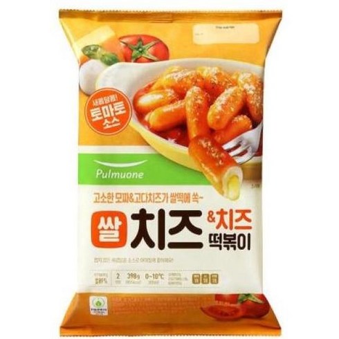 풀무원 쌀치즈앤치즈 떡볶이 (2인분) (398g), 398g, 2개