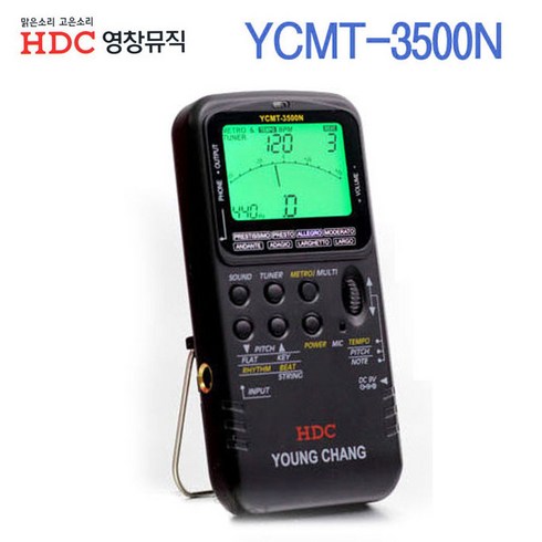 영창악기 디지털 멀티 메트로놈 튜너기능 YCMT3500N 블랙, 상세페이지 참조