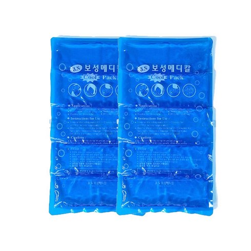 보성메디칼 냉 찜질팩(5단) 아이스팩 얼음팩 냉팩, 2개