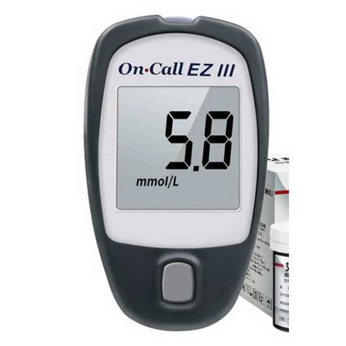 마켓유누 당화혈색소측정기 혈당계 테스터 검사기 혈당, 세트4(테스트스트립/바늘/알코올면 각300개), 1개