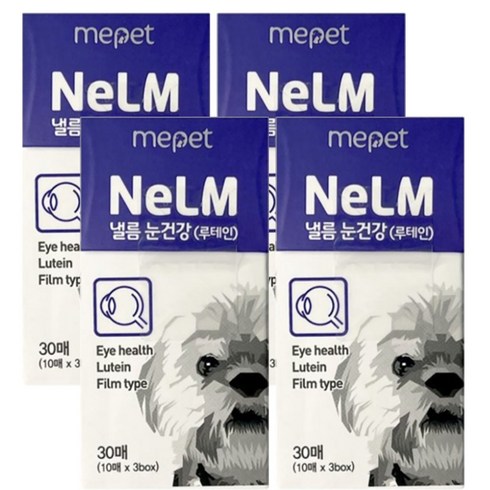 미펫 낼름 눈 건강 필름 루테인 영양제 30매 강아지영양제, 120매