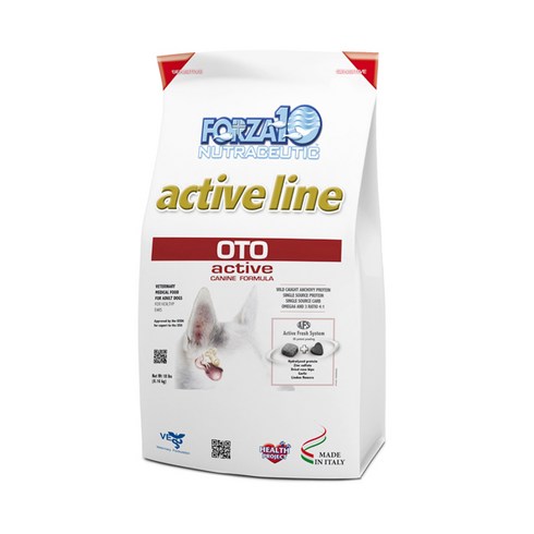 2023년 가성비 최고 pocskullxxl - 포르자 오토액티브 독 2.72 FORZA10 강아지 귀질환 개선을 위한 처방식, 2.72kg, 1개