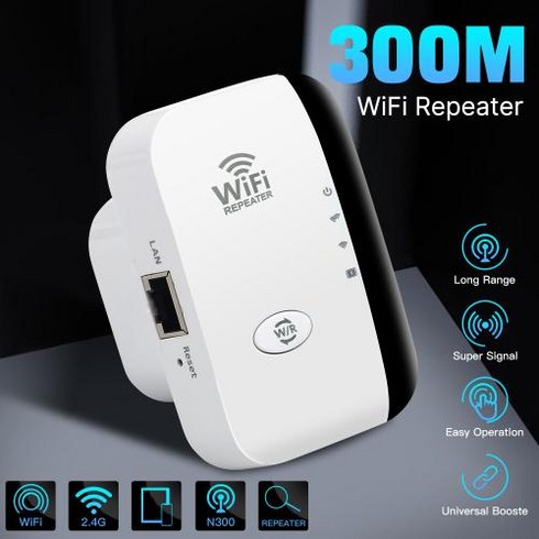 FENVI 와이파이 증폭기 - FENVI WPS 장거리 신호 액세스 포인트 무선 와이파이 리피터 2.4Ghz 와이파이 증폭기 확장기 802.11N B G 300Mbps, 2) 미국 플러그