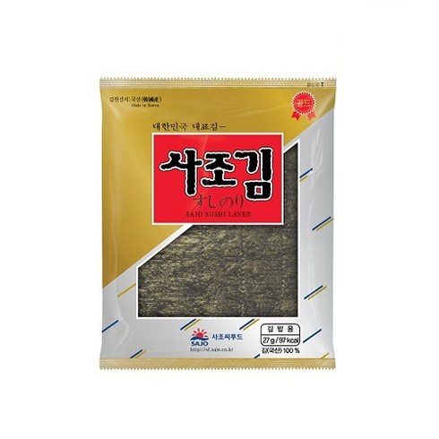 [사조김 공식온라인몰] 사조김 사조김밥용김 마끼김 27g, 270g, 100개