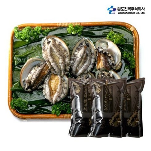 완도 전복 왕특대 100g 이상 x 12미  총 1.2kg - 완도 활전복 왕특대 15마리 총 1.5kg 이상, 단품