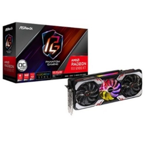 애즈락 라데온 RX 6900 XT 팬텀게이밍 D OC 16GB 그래픽카드 디앤디컴