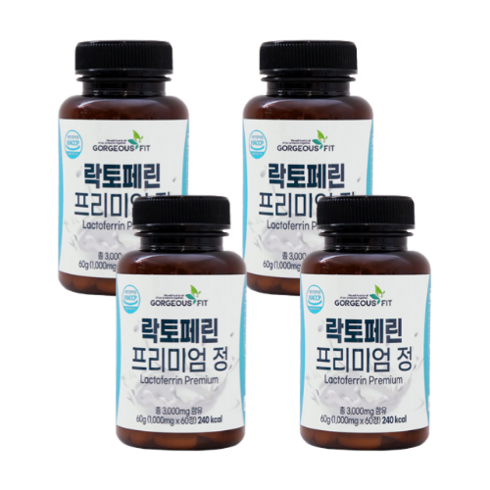 장용성 락토페린 다이어트 300 14정 식약처 기능성원료 인증 lactoferrin diet / 3000mg 락토페린 프리미엄 정 60정 해썹인증 haccp [사은품 증정], 4개