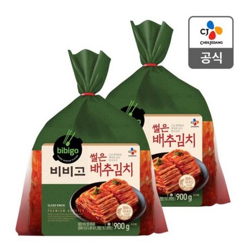 비비고김치 - 비비고 썰은 배추김치, 900g, 2개