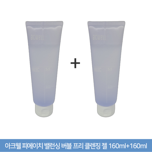 아크웰클렌징젤 - 아크웰 피에이치 밸런싱 버블 클렌징 젤 160ml+160ml (랜덤샘플증정), 1개, 160ml