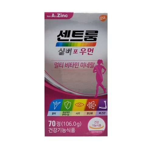 한국화이자제약 센트룸 실버 포 우먼 멀티비타민 미네랄, 70정, 1개